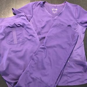 Healing Hands Purple Label Scrub Set Xlarge Used